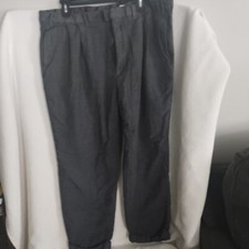 Vintage Polo Ralph Lauren Men's Heavy 100 Wool Gray Pants Pleated