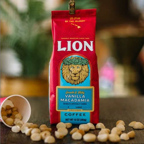3 VANILLA MACADAMIA Nut coffee Smooth & Nutty 10oz Ground APG Lion