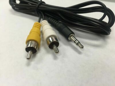 Lot 5 10 NEW 3FT 3.5mm AUX Plug to 2 RCA Male Plug Y Audio Stereo Cable