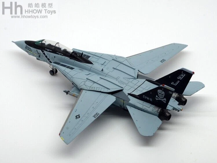 S14 1/144 F-14A male cat alloy model VF-84 Jolly Roger Squadron AJ200 1991 - Image 3 of 4