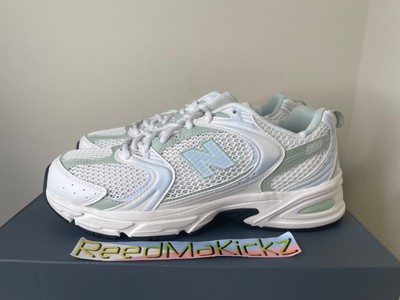New Balance 530 White Cosmic Green Ice Blue Womens 10.5us MR530Z0