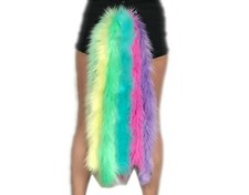 Bianna Cute Unicorn Tail, Faux Fur Costume Accessory, Horse Pony Animal