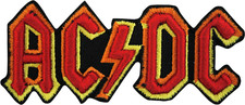 Patch - ACDC Lighting Logo Rock Music Band AC/DC 3D Embroidered Iron On 89159