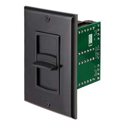 In Wall Volume Control Black Slider Style 300W Impedance Matching Decora VMS300