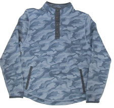 Vineyard Vines Girls Blue Camouflage Snap Fleece Lined Pullover Size 16 XL