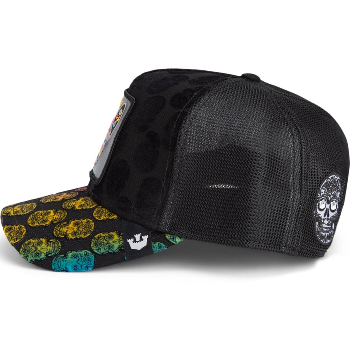 Goorin Bros Multicolor Muerte Skull Dog Cap Goorin GB2 Deadly Scorp Trucker Hat, Void, One Size, Unisex  main image 3