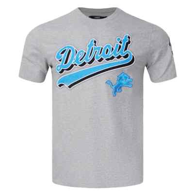 Pro Standard - NFL Detroit Lions Men's Script Tail Logo Tee - Gray