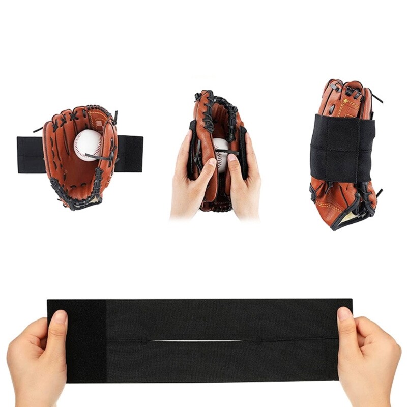 2 Pcs Baseball Glove Wrap Reusable Stretchy Softball and Baseball Glove Strap eBay