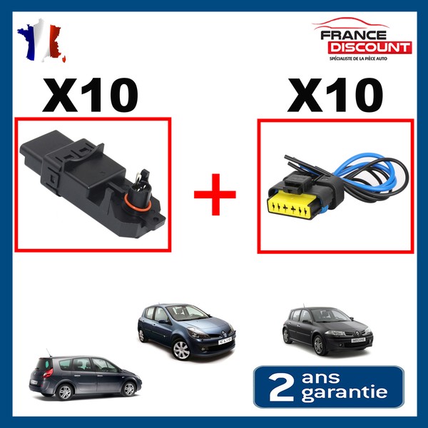 10 Modul Temic Fensterheber + 10 Stecker Sound Kompatibel Megane 2 Scenic 2-image