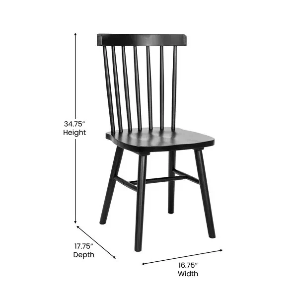 Sillas de comedor Flash Furniture "Ingrid grado comercial Windsor" Foto 2 de 4