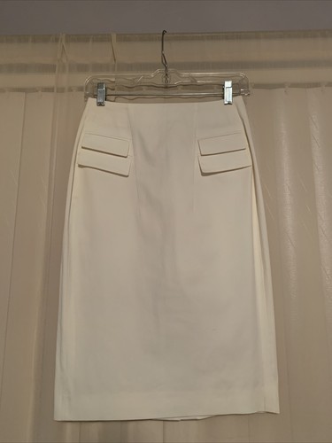White Dressy Pencil Skirt Size 