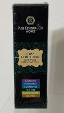 Pure Essential Oils Works Top 6 Collection 100% Pure Essential Oils SEALED