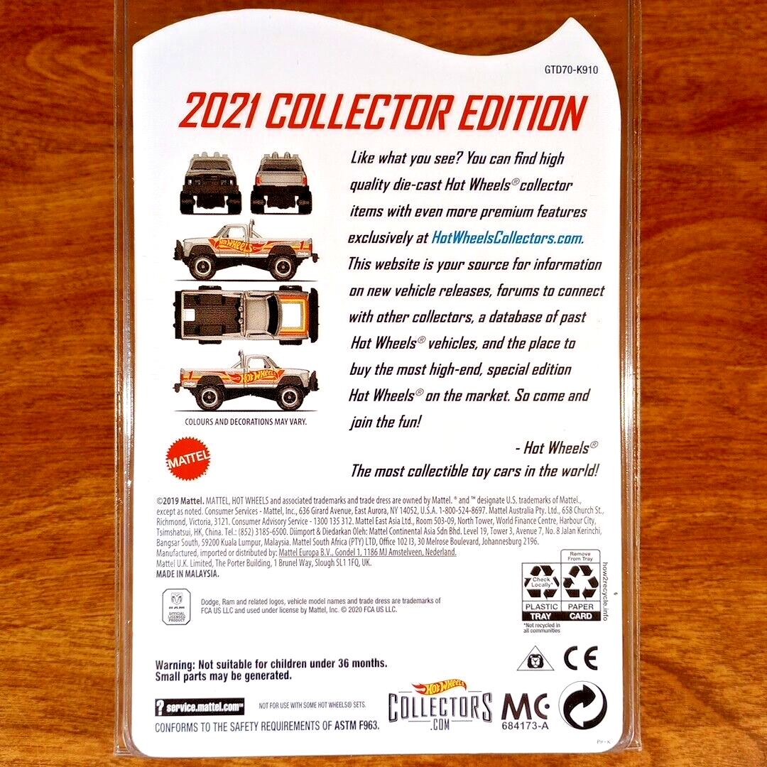 Hot Wheels RLC 2021 Collector Zamac Edition Mail-In 1980 Dodge