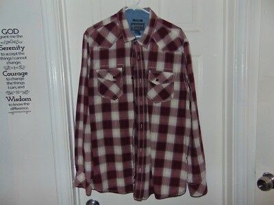 Mens Plaid Button Up Shirt Size XXL By American Rag