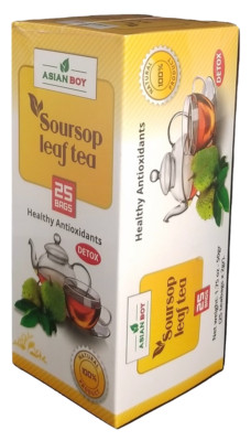 Asian Boy 100% Soursop Leaf Tea with healthy antioxidants - 25 tea bags