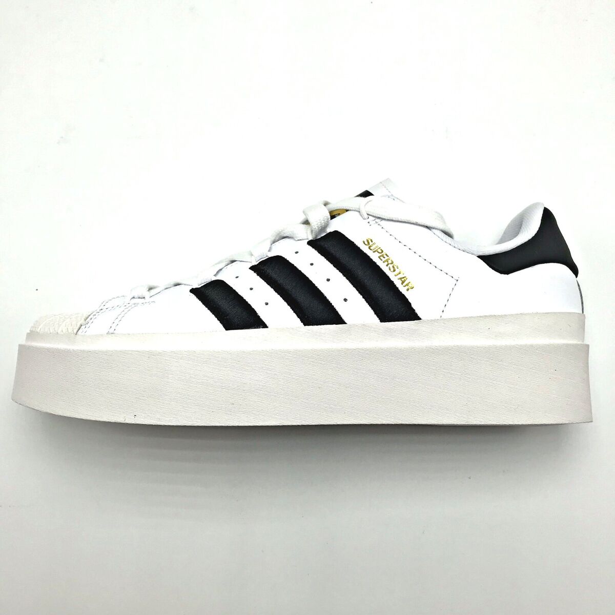 adidas Women's White & Black Superstar Bonega Sneakers