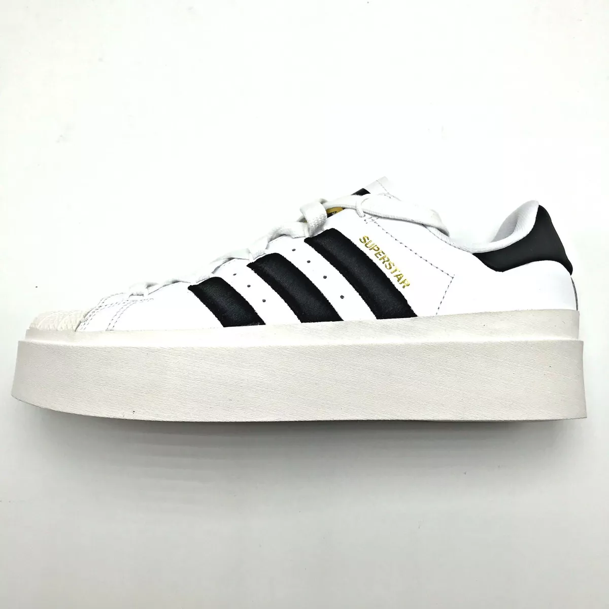 adidas Originals Superstar Bonega 2B platform sneakers in white and black