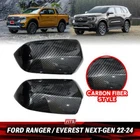 Side Wing Mirror Cover Carbon For Ford Ranger Everest Next-Gen 2022-2024