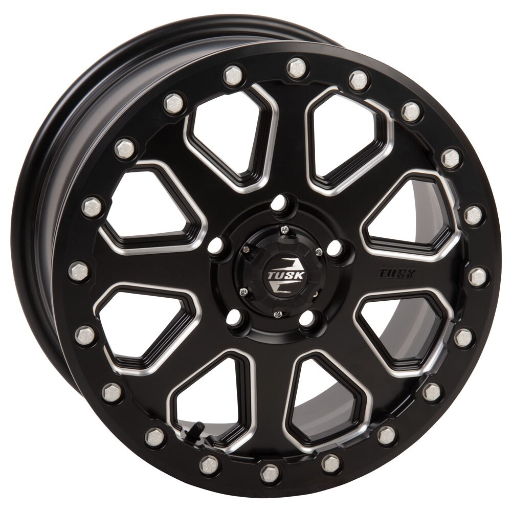 Tusk Uinta Milled Beadlock Wheels Rims Rim 15x7 6+1 Polaris RZR Pro R S ...