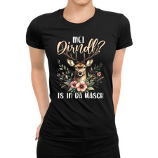 Mei Dirndl Is In Da Wäsch Trachtenshirt Trac...