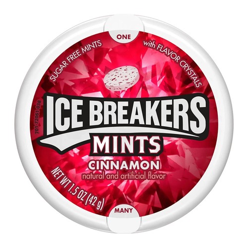 ICE BREAKERS Menta Senza Zucchero, Cannella, 1,5 Oncia (Confezione da 8) - Foto 3 di 4