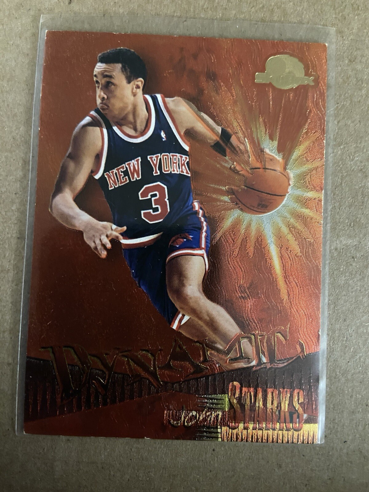1995-96 SkyBox Premium Dynamic John Starks #D8 New York Knicks