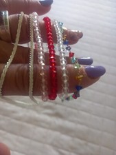 LOT 2 COLLIERS 3 BRACELETS NEUF
