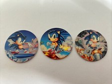 1994 POG Sega Sonic The Hedgehog Lot Of 3 Pre...
