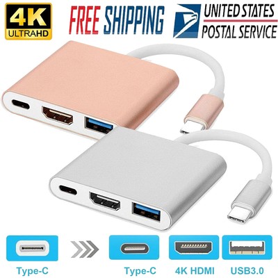 Type-C to HDMI HDTV Cable Adapter Converter For Samsung Galaxy S24+ S23 FE/Ultra