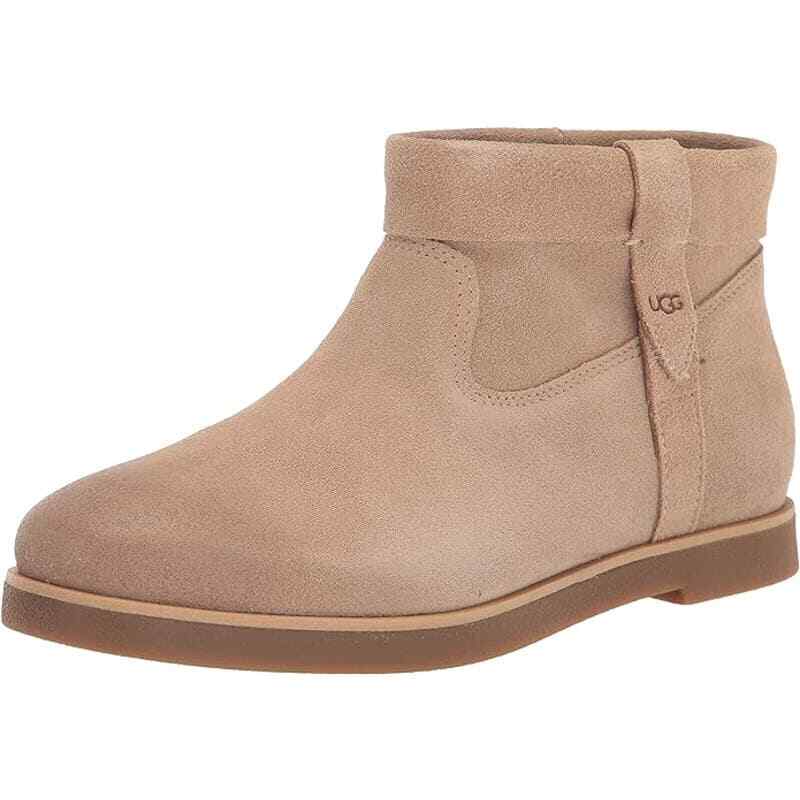 UGG Josefene Cuff Suede Leather Ankle Bootie Boots Womens Size 8 Sand