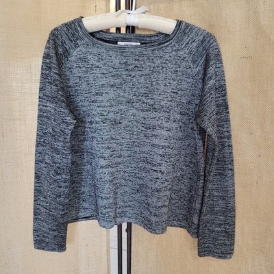 Mango Casual Knit Top, Gray Size Small, Long Sleeve