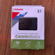 Toshiba Canvio Basics 1TB Portable External HDD USB Plug-and-Play