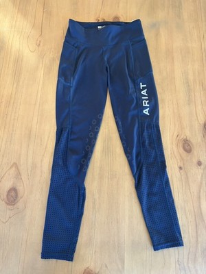 Ariat Tek Tight Youth XL 14 Blue EOS Silicone Grip Knee Patch Riding Breeches