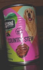 FRESH NEW Strong Heart Wet Dog Food, Country Stew 6 22 Oz Canned Available USA