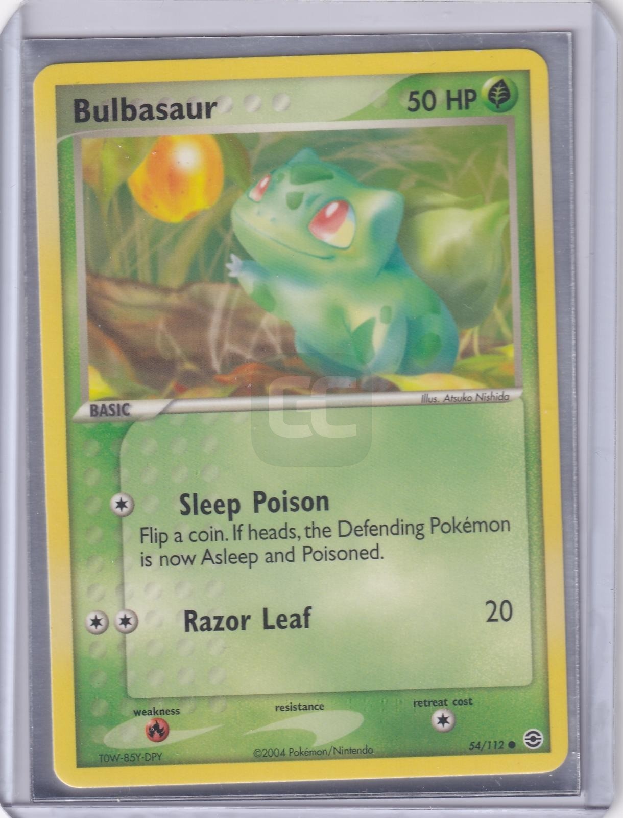 Bulbasaur 54/112 RG C Pokemon LP 2004