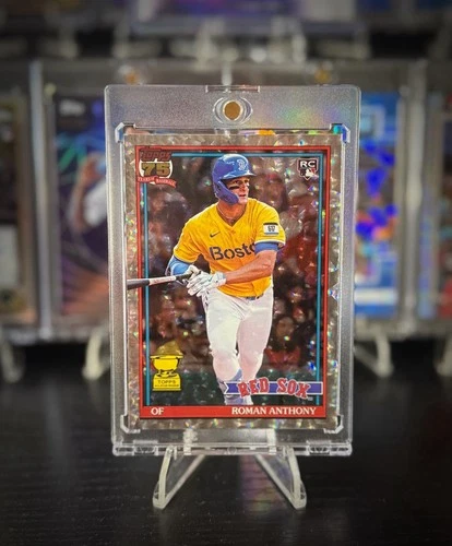 2026 Topps Series 1 Roman Anthony All Star Rookie Card Silver Crackleboard Foil