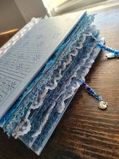 Blue Themed Junk Journal Handmade