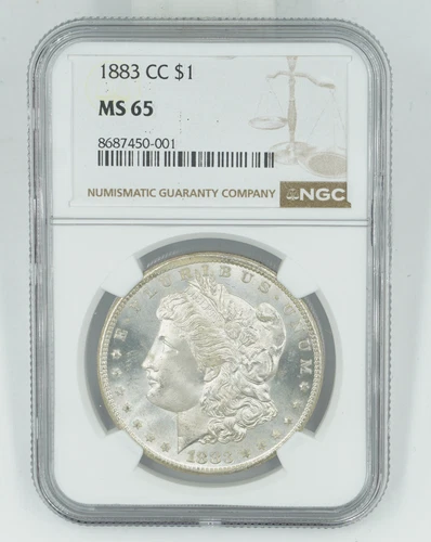 1883-CC NGC MS65 Morgan Silver Dollar PQ
