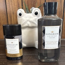 Bath  Body Works GINGHAM LEGEND Men's 3in1 Body Wash  Antiperspirant Deodorant