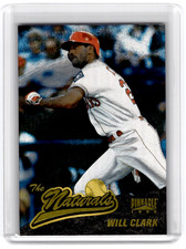1996 Pinnacle Starburst The Naturals Will Clark Baseball Card #83 of 100