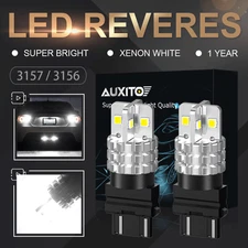 2X AUXITO 3157 3156 Backup Reverse DRL White High Power LED Light Bulbs For Ford