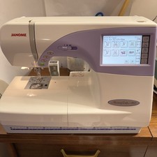 Janome Memory Craft 9500 Computerized Embroidery Sewing Machine MC9500 WORKS