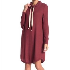 NWT Susina Cowl Neck Long Sleeve Waffle Knit Dress