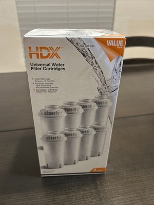 Water Pitcher Replacement Filter Cartridge Universal Fits Brita 8-Pack Filters