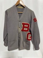 Vintage 50s US Cardigan Sweater Mens 38 Varsity Wool Letterman Imperial USA