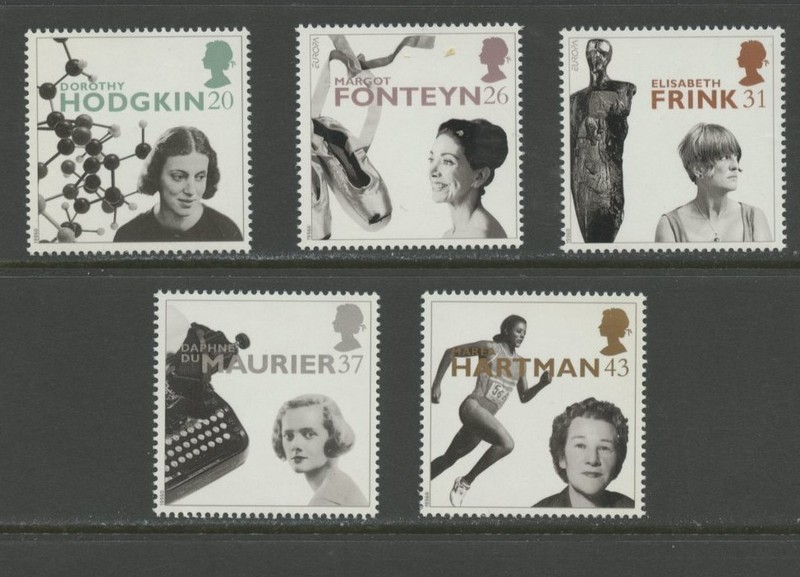 GREAT BRITAIN 1693-1697, 1996 WOMEN OF ACHIEVEMENT, MNH (GB6892)