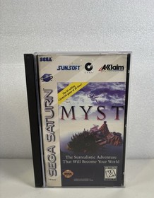 Sega Saturn Console & 5 games WORKING Daytona, Myst, Tomb Raider, Virtua Fighter