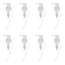 8Pcs Soap Dispenser Pump Heads for Standard 28/410 Neck Size Transparent