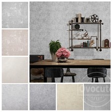 Industrial Textured Concreted Effect Wallpaper Cement Wall Various Colours 1-6x