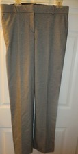 Ann Taylor Trouser Pant Women's Size 8T Houndstooth Beige Black NWT